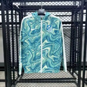 Atletico Madrid 2025/26 Green and white Windbreaker