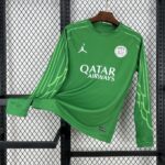 Paris Saint-Germain 2025/26 Green Goalkeeper Long Sleeves Jersey