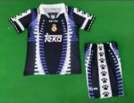 Real Madrid 1997/98 Third Kids Retro Jersey And Shorts